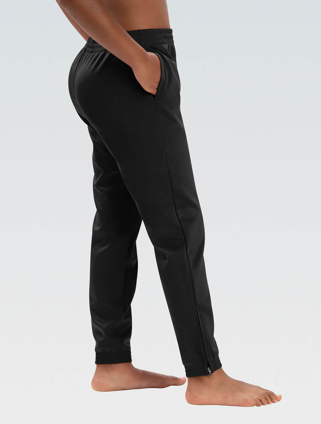 Black Unisex Slim Fit Warm-Up Pant - Team Apparel